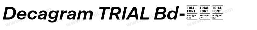 Decagram TRIAL Bd字体转换
